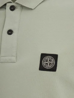 Logo patch cotton polo shirt