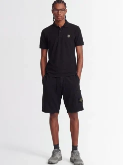 Logo patch cotton polo shirt