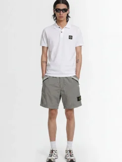 Logo patch cotton polo shirt