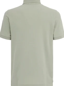 Logo patch cotton polo shirt