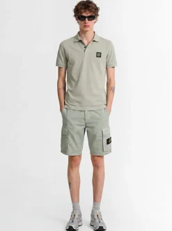 Logo patch cotton polo shirt