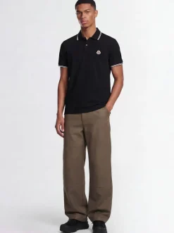 Logo patch cotton polo shirt