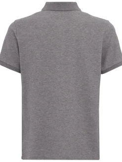 Logo patch cotton polo shirt