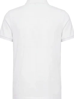 Logo patch cotton polo shirt
