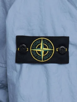 Logo patch nylon short parka