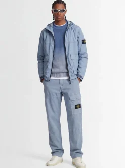 Logo patch nylon short parka