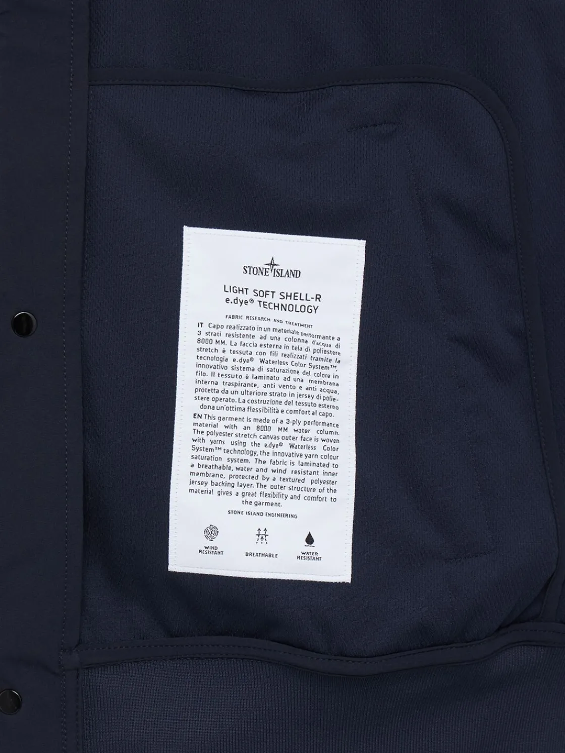 Logo tech blend hooded jacket