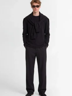 Long-sleeve cotton jersey t-shirt