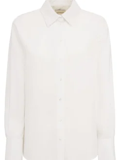 Long sleeve cotton poplin shirt