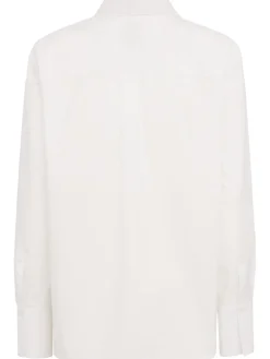 Long sleeve cotton poplin shirt