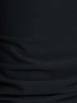 Long sleeved crewneck mini dress
