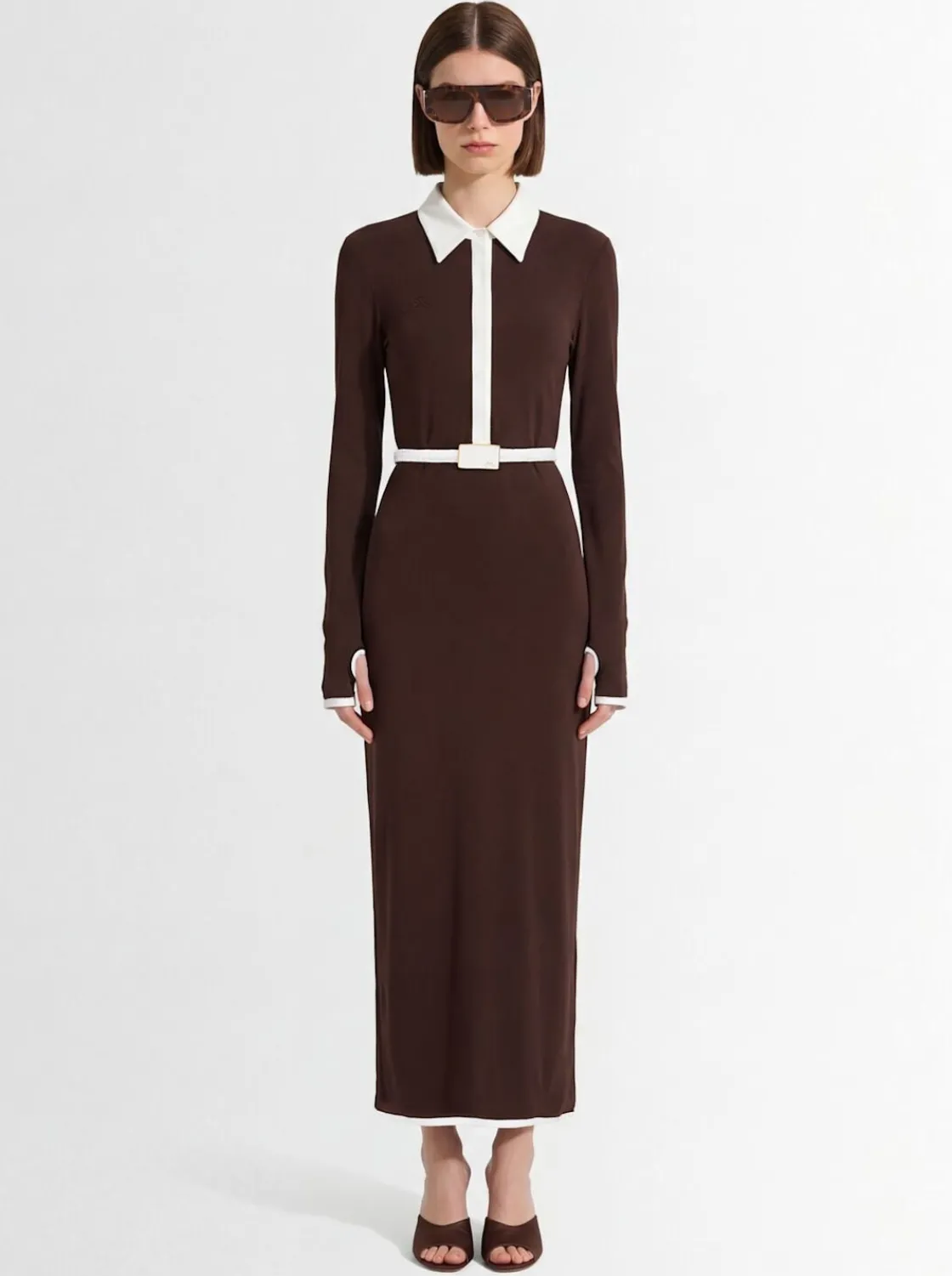 Long sleeved polo dress