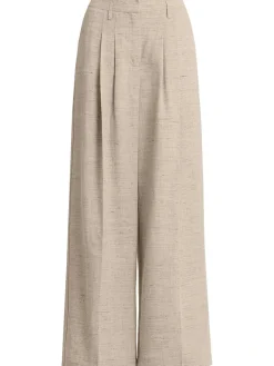 Lotus linen blend wide pants