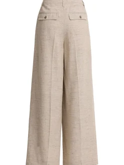 Lotus linen blend wide pants