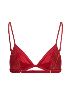 Luxe silk triangle bra