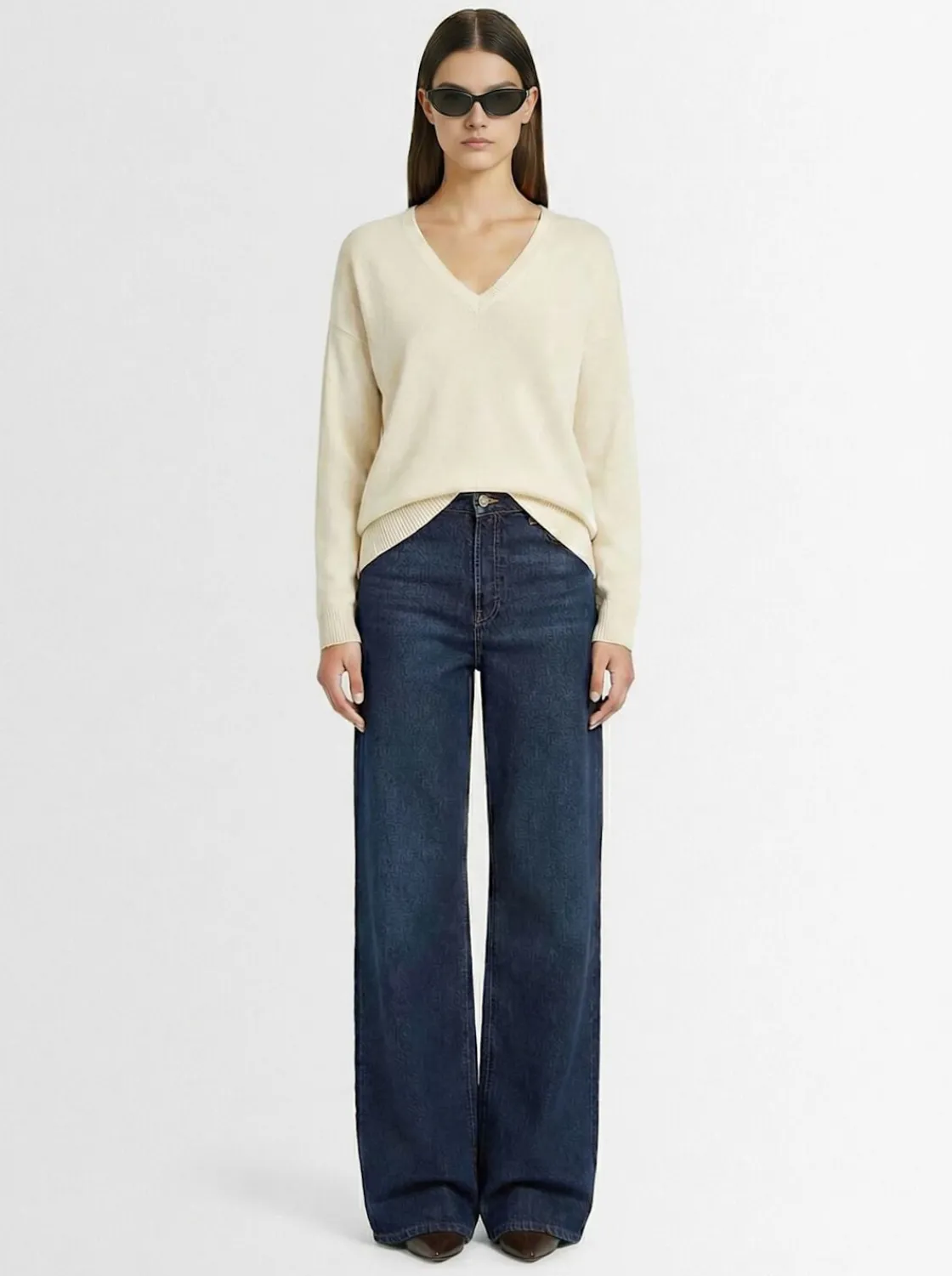 Maglia Aura in cashmere con scollo a V