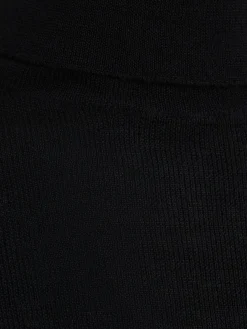 Maglia collo alto Audrey in lana a costine