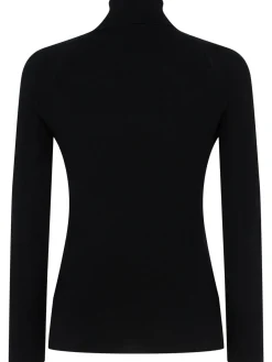 Maglia collo alto Audrey in lana a costine