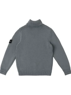 Maglia collo alto in misto cotone