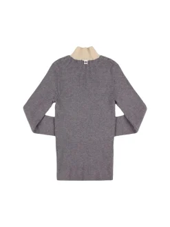 Maglia collo alto in misto viscosa