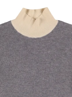 Maglia collo alto in misto viscosa
