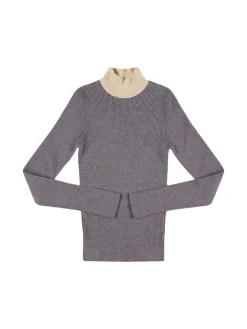 Maglia collo alto in misto viscosa