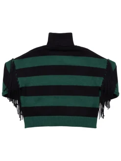 Maglia collo alto in misto viscosa