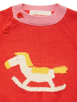 Maglia con cavallo a dondolo