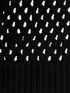 Maglia cropped in misto cotone