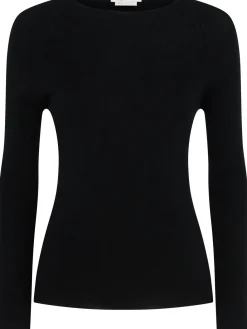 Maglia girocollo Ada in lana a costine