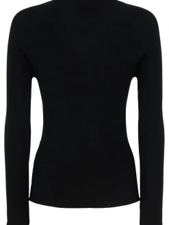 Maglia girocollo Ada in lana a costine
