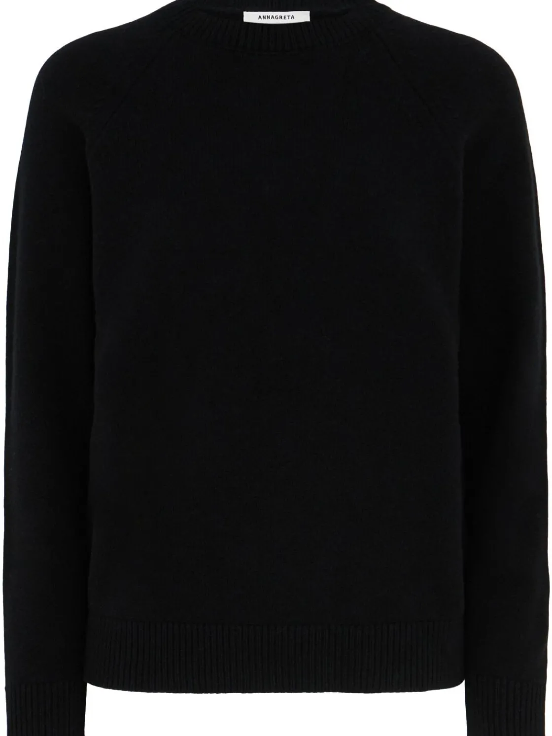 Maglia girocollo Ida in lana con maniche raglan
