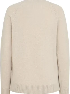 Maglia girocollo Ida in lana con maniche raglan