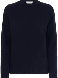 Maglia girocollo Ida in lana con maniche raglan