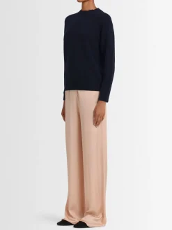 Maglia girocollo Ida in lana con maniche raglan