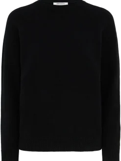 Maglia girocollo Ida in lana con maniche raglan