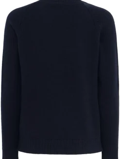 Maglia girocollo Ida in lana con maniche raglan