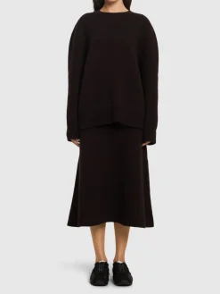 Maglia girocollo Idea in maglia di misto seta
