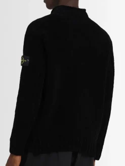 Maglia girocollo in ciniglia di cotone