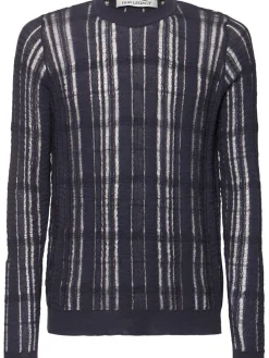 Maglia girocollo in misto cotone