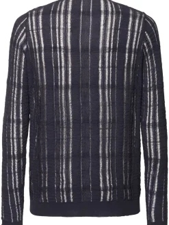 Maglia girocollo in misto cotone
