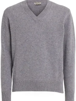 Maglia in lana con scollo a V
