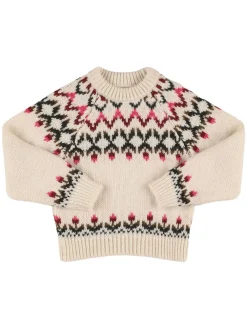 Maglia in misto acrilico a righe