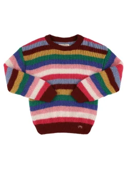 Maglia in misto acrilico a righe