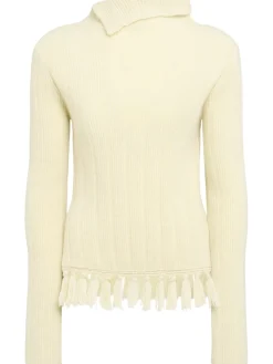 Maglia in misto lana con collo alto