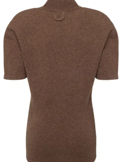 Maglia La Maille Castagna in misto lana