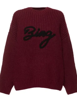 Maglia Sydney in misto lana a costine con logo