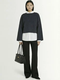 Maglione cropped Greta in lana