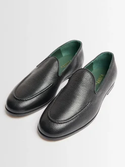 Marcel grained leather loafers