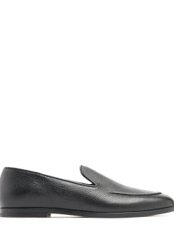 Marcel grained leather loafers